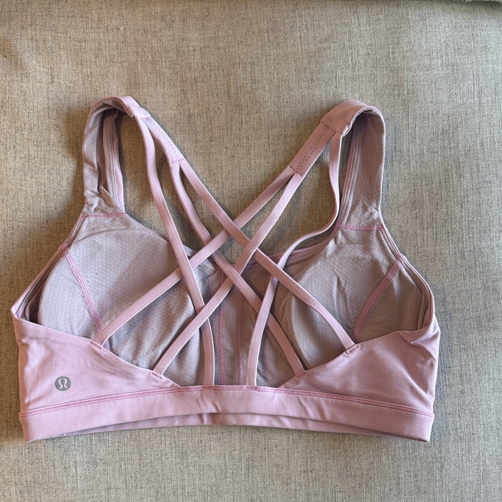lululemon athletica Blush Strappy Sports Bra